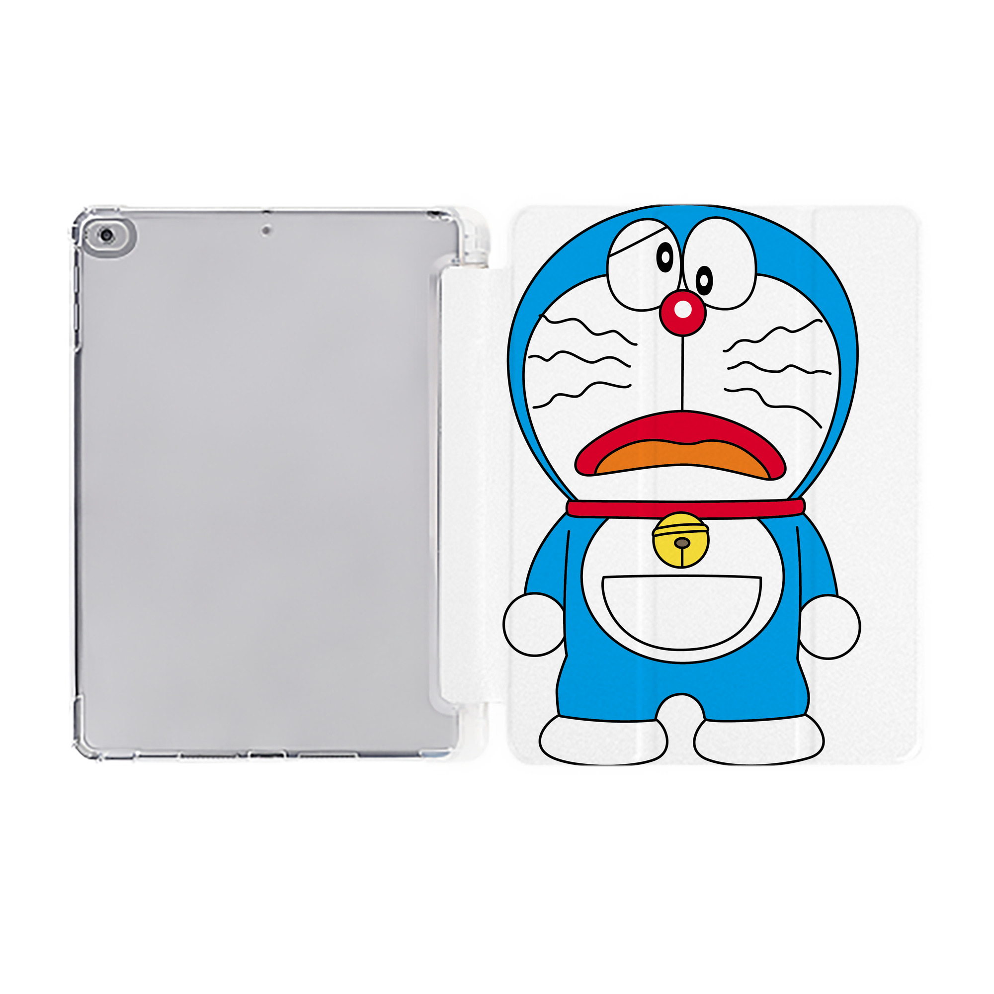（画像用） ドラえもん Doraemon IPad ケース ペン収納付き 三つ折りスタンド PUレザー×シリコン 対応機種9.5/10.5/10.9インチ